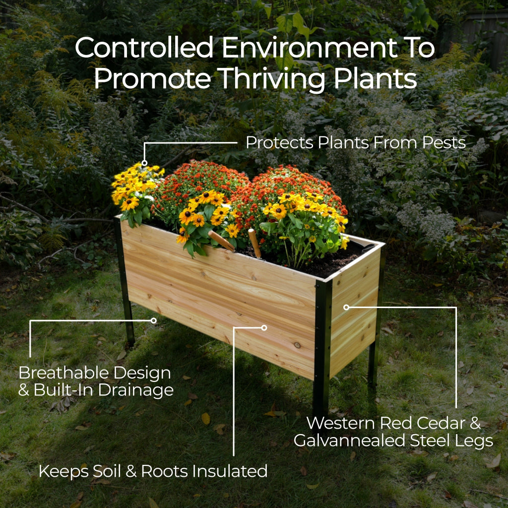 18″ x 18″ Planter Box - 24" TALL / Select Grade