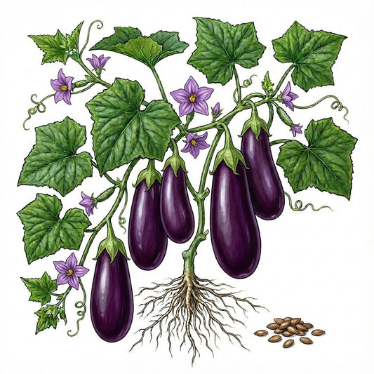EGGPLANT Seeds, Black Beauty
