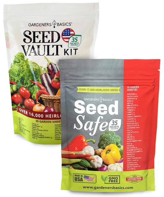 Survival Seed Vault Kit - 70 Heirloom Varieties for Self-Sufficient Gardening