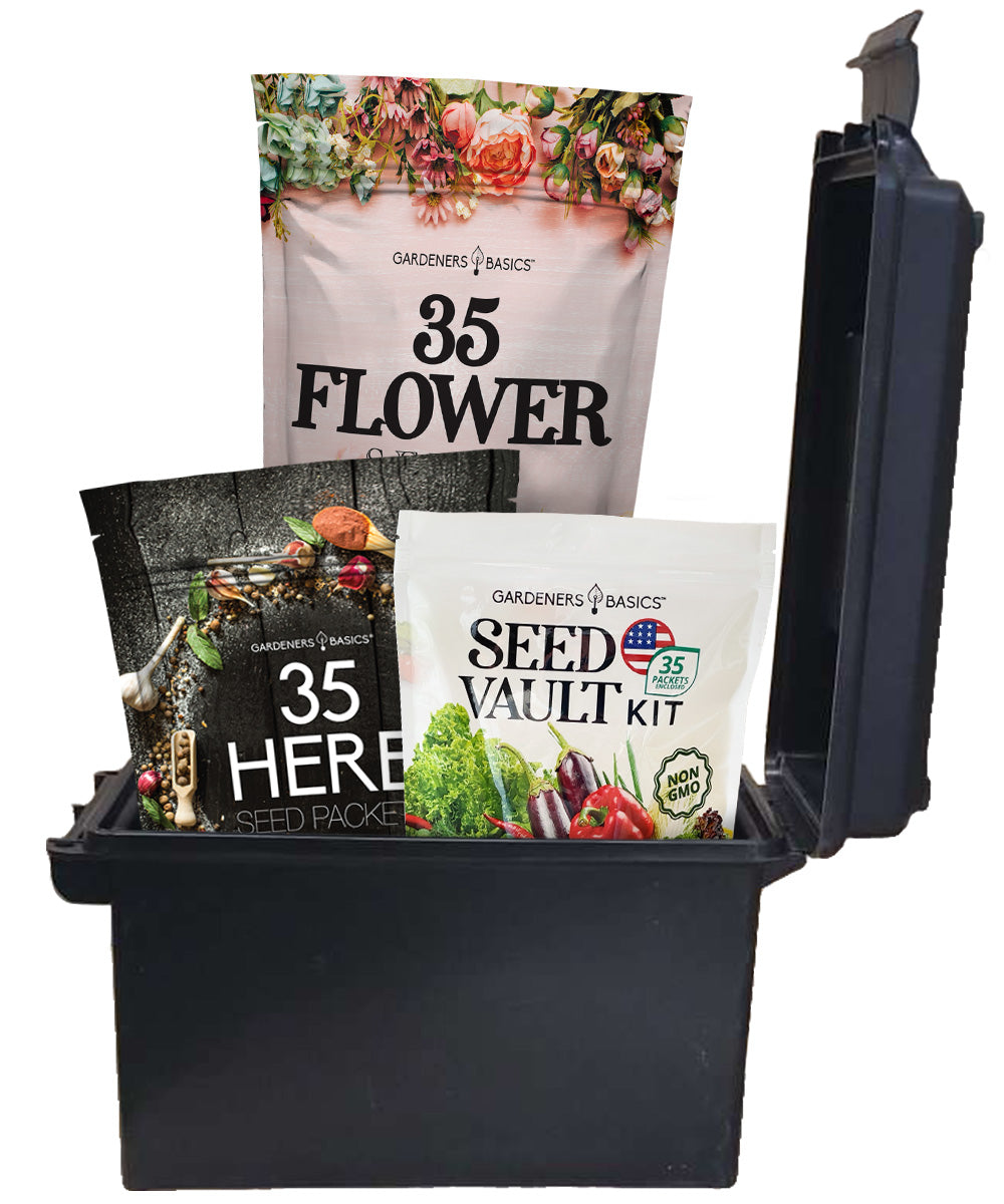 Gardening Seeds Kit - 105 Varieties of Vegetable, Fruit, Herb, and Flower Seeds