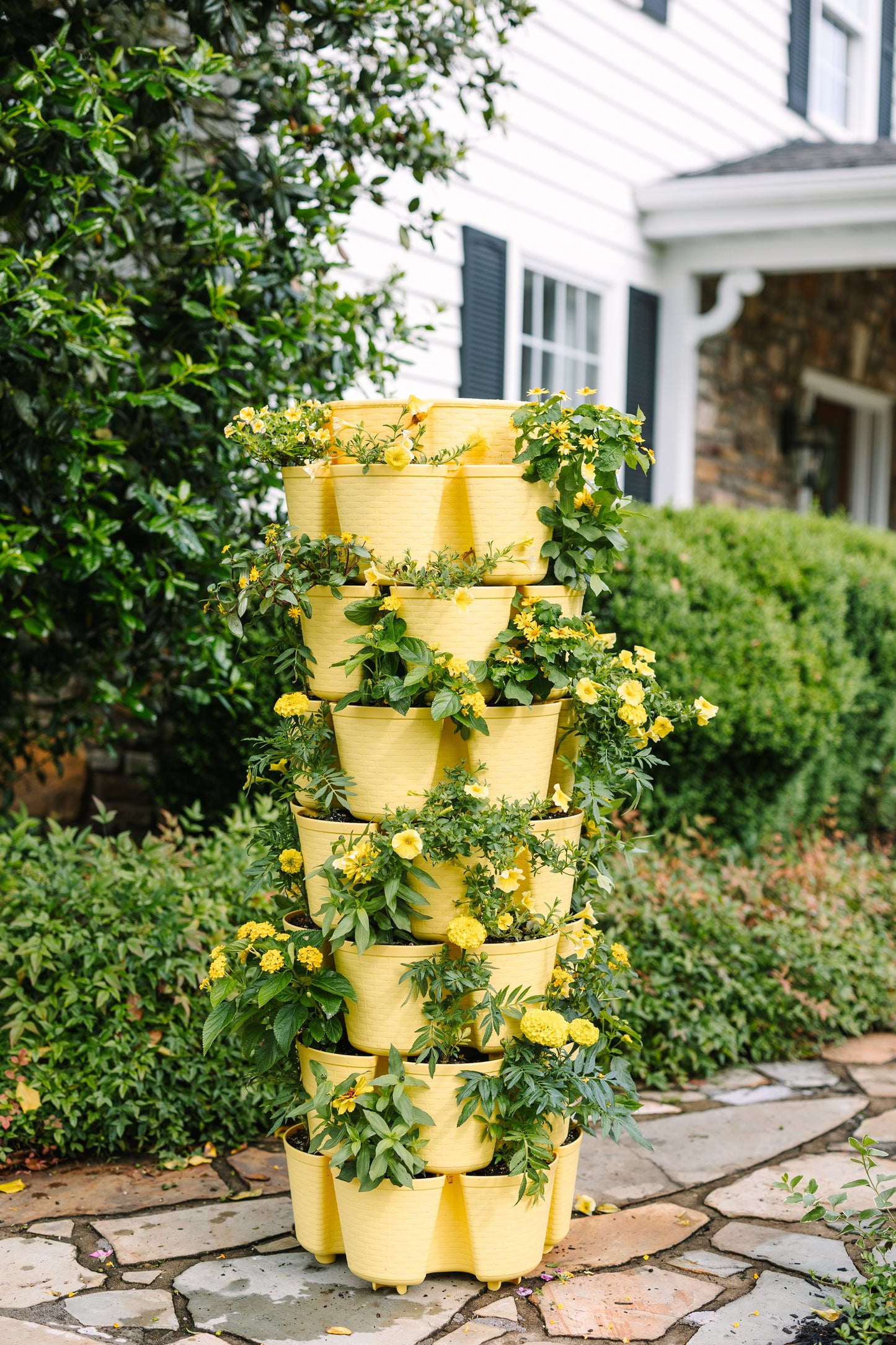 7 Tier GreenStalk Garden Leaf Vertical Planter - Basket Weave Texture