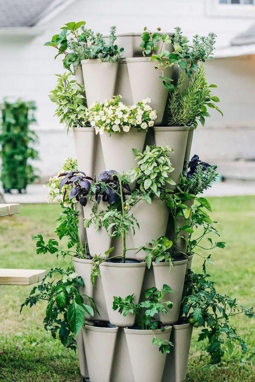 5 Tier GreenStalk Garden Original Vertical Planter - Basic Texture