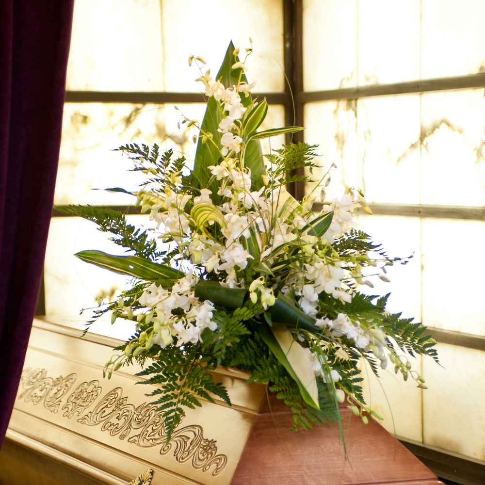 tropical funeral flowers